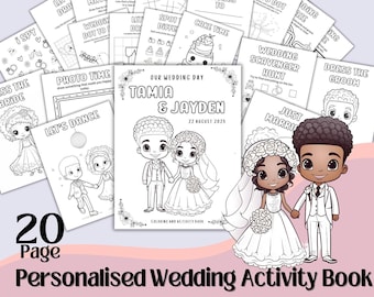 Downloadable Wedding Activities Book Kids Wedding Activities books Wedding  Coloring Wedding busy book Weddingactivity Wedding Colouring