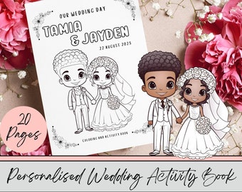 Printable Wedding Activity Book For Kids Digital Download Childrens Activity Book Wedding Kids Activity Book Printable Wedding day activity