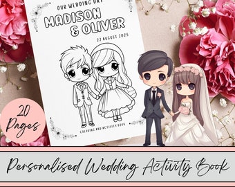 Livro de atividades para casamento para imprimir para crianças, livro de atividades para colorir, livro de atividades para casamento, livros de atividades para casamento para crianças, Canva para imprimir