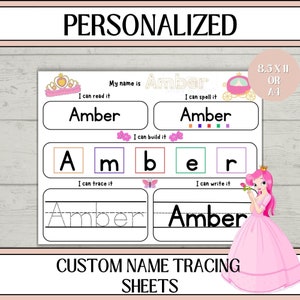 Preschool Worksheets Name Tracing, Name Tracing Bundle, Personalized Name Tracing Board, Name Tracing Mat, Tracing Name Worksheets