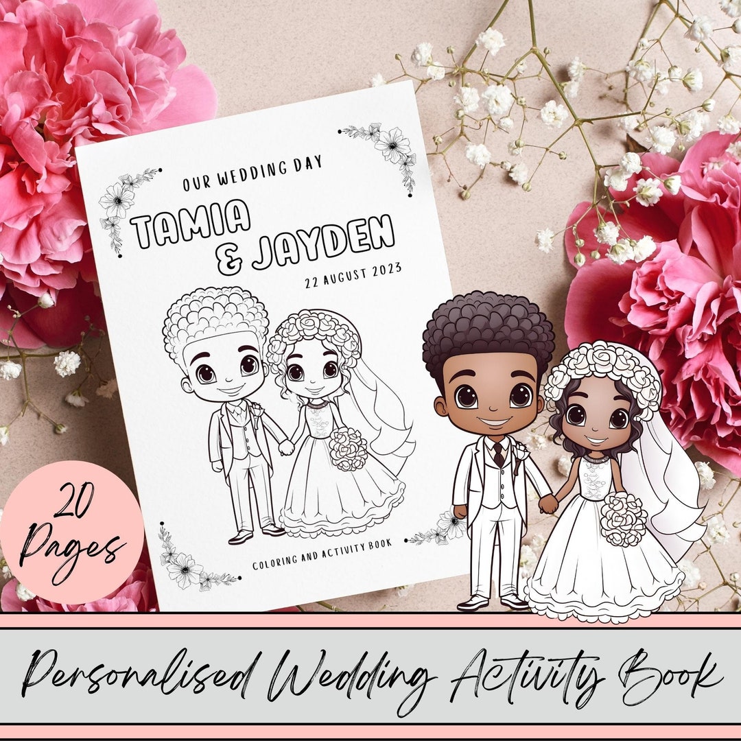 Printable Wedding Activity Book for Kids Digital Download Childrens Activity Book Wedding Kids ...