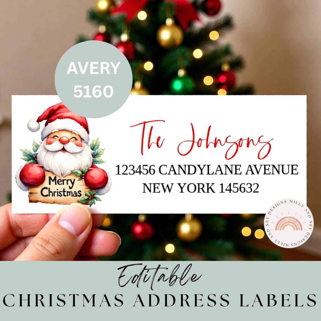 Avery 5160 labels - Etsy México, image size:1080x1080