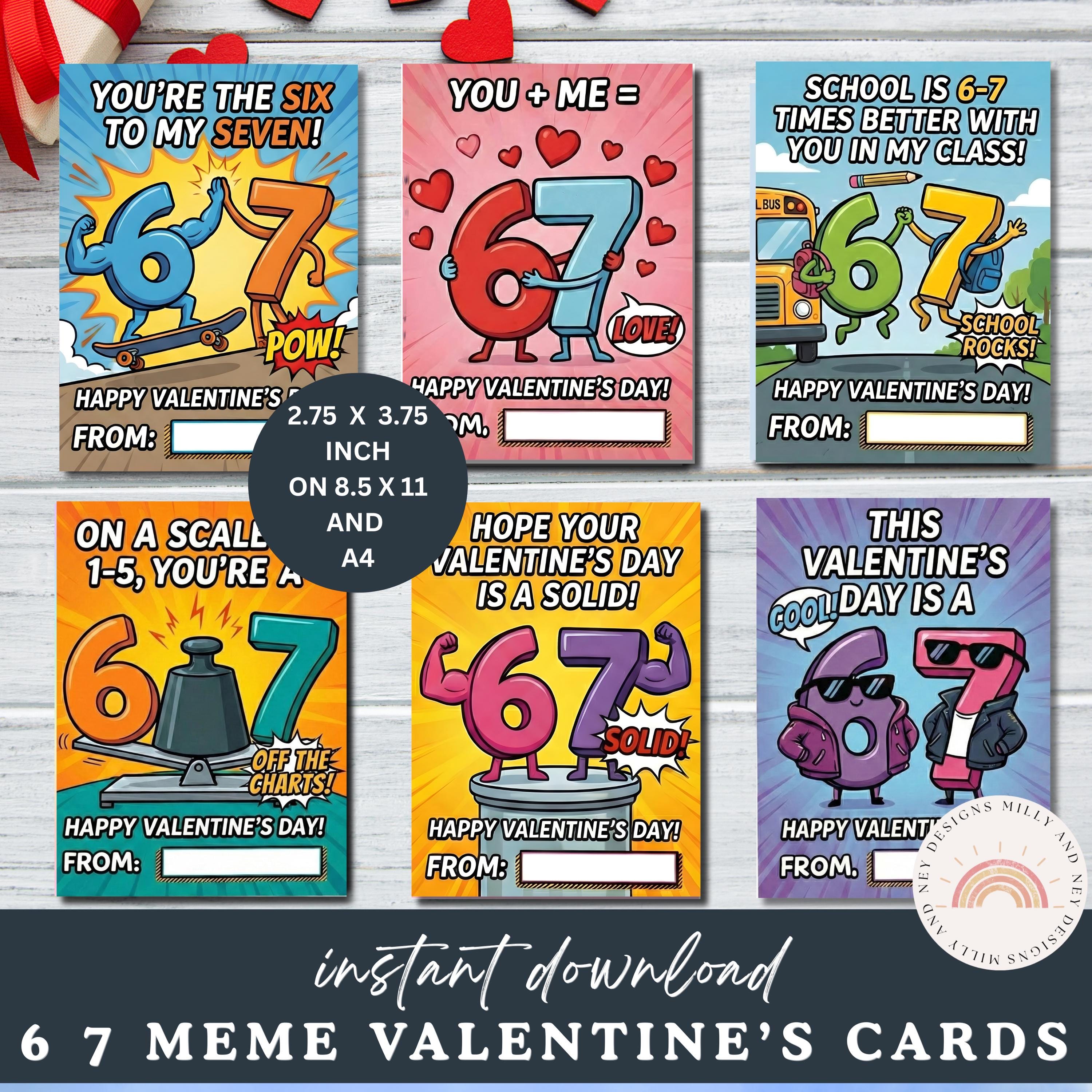 67 Slang Valentine Cards for Kids Editable | Funny Classroom Valentines ...