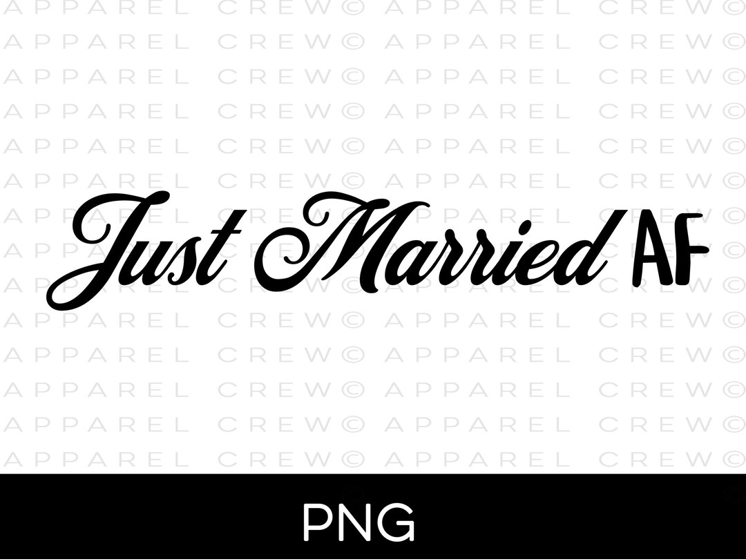 Just Married AF PNG lustige Hochzeit PNG Etsy.de