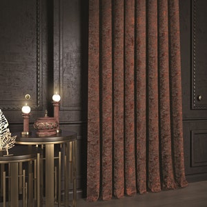 Luxus Chenille Vorhänge, 5 Farben, Elegante Thermo-Drapes, 125 cm breites Panel-Paar