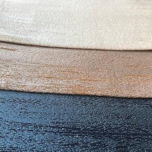 Custom Size Faux Linen Curtains: 5 Color Options, Rod Pocket, Hook Tape, and Grommet