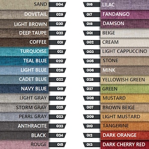 Linen Curtains for Living Room, 32 Colors. Extra Wide Custom Linen Drapes with Rod Pocket, Grommet, Multifunctional Curtain Tape Hanging.