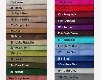 Velvet Curtains, Extra Wide Luxurious Drapes - 35 Colors, Living Room Panels, Soft Velvet
