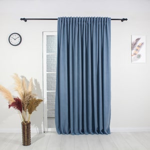 Double Sided Faux Linen Curtains Fabric Sample, 38 Colors Options. - Etsy