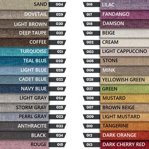 Blackout Lined Linen Curtains, 32 Color Options, Blackout Lining Drapes for Living Room and Bedroom.
