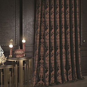 Pinch Pleated Velvet Curtains: Luxury Drapes, 55&#39;&#39; Wide Panels, Victorian Style Home Decor