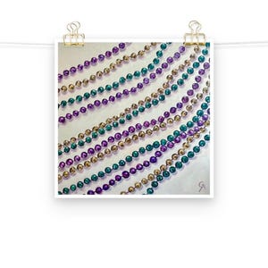 Mardi Gras Beads Original Fine Art Print