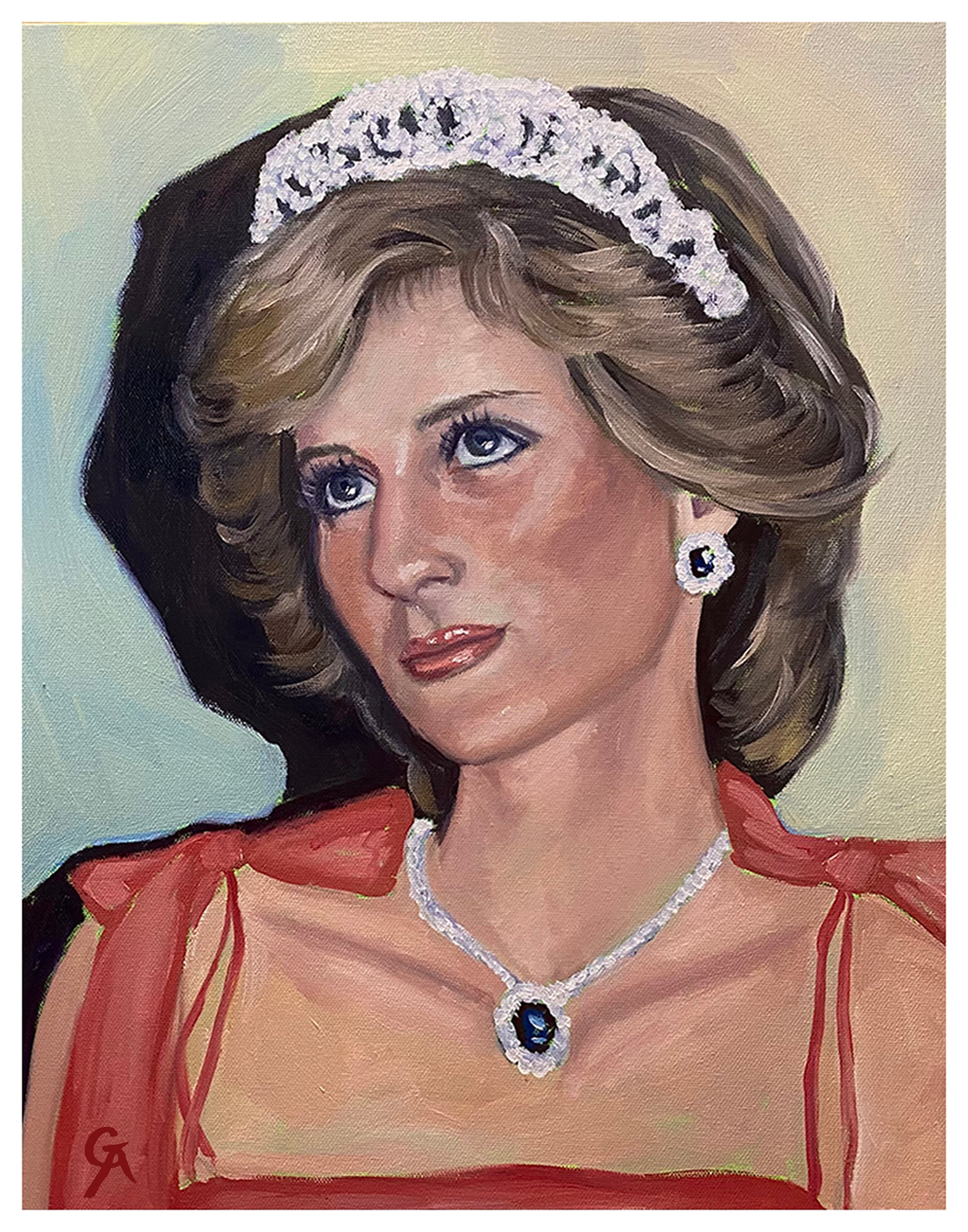 Princess Diana Original Fine Art Print - Etsy