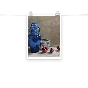 Blue Still Life Original Fine Art Print