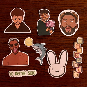 Paquete de pegatinas bad bunny - XL\L\M\S