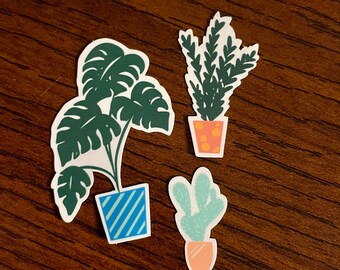 Mini Plant Pack Vinyl Stickers (3 pack)