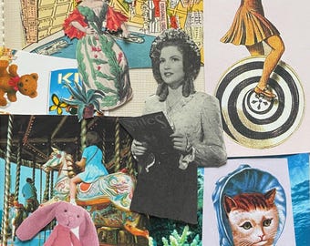 Kit de 50 piezas de efímeras: collage de papel mixto, suministros para álbumes de recortes