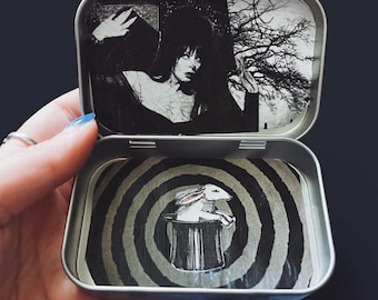 Handmade Goth-Inspired Tin Wallet