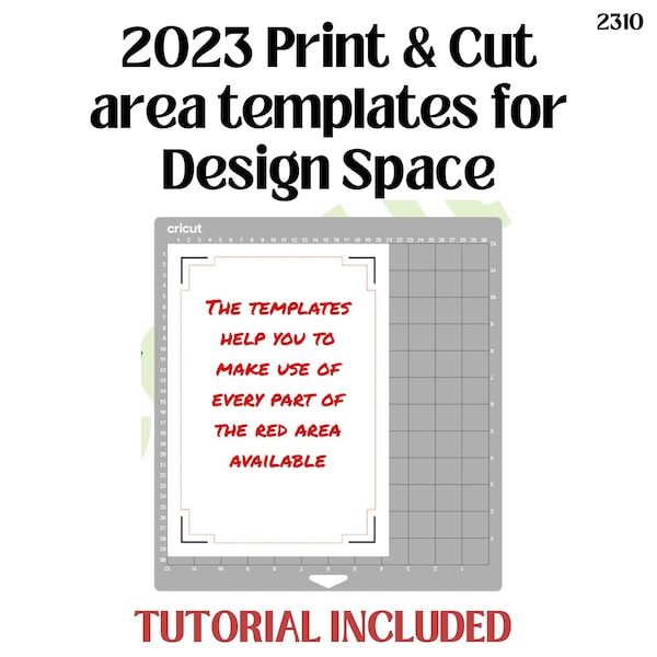 2023 Print and Cut Templates for Design Space.  Digital Download. Create Stickers 2310