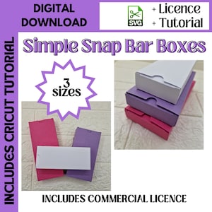 SVG Simple Snap Bar Boxes voor Wax Melt Packaging ~ Digitale Download 2309