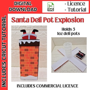 Santa Schornstein Wachs Schmelz Explosion Box | 1oz Feinkosttopf | 2322