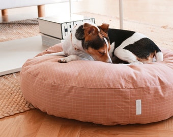 Cushion / Dog bed design in organic cotton, dog cushion, cat cushion, dog bed, cat bed, dog basket, cat basket, puppy cushion - Hvil