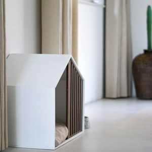 Design et écologique, lit pour chien, niche chien, maison chien, niche chat, maison chat, grotte chat, cabane chien Castle Blanc