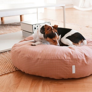 Cushion / Dog bed design in organic cotton, dog cushion, cat cushion, dog bed, cat bed, dog basket, cat basket, puppy cushion - Hvil