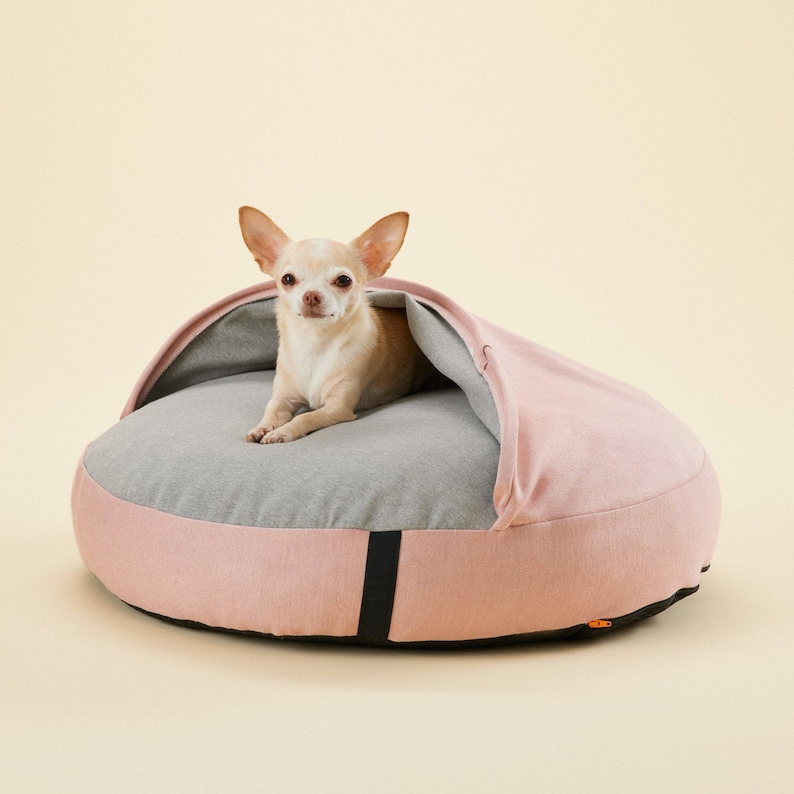 Cushion / Shape memory igloo bed, dog cushion, cat cushion, dog bed, cat bed, cat cave, chihuahua cushion Pillota Pink