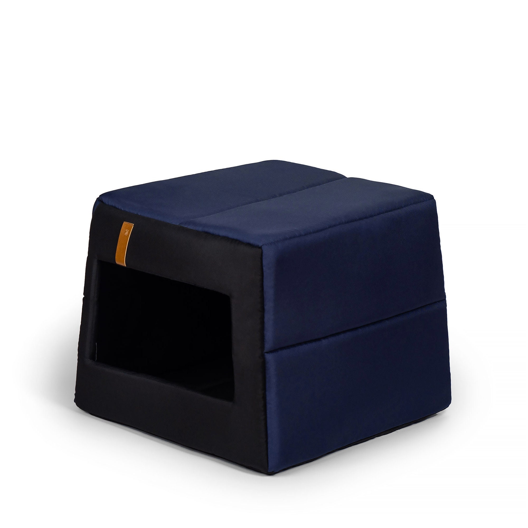 Maison Pour Chien/Chat Design 2 en 1 Tissu à Ouverture Rectangulaire Luola - Couleur Bleu Marine