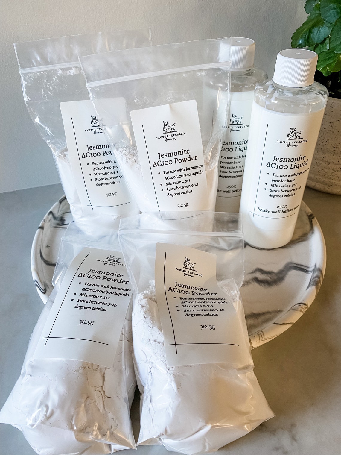 Resin Only Jesmonite AC100 Material Ecoresin Refill Etsy