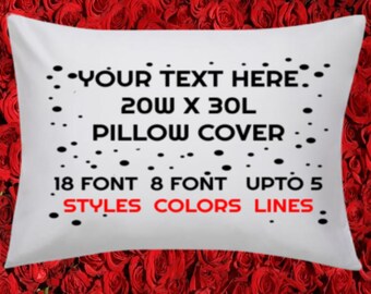 etsy custom pillow cases
