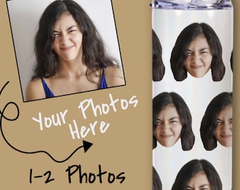 Custom Photo Tumbler | Face Tumbler | Personalized Tumbler | Picture Tumbler for dad | Tumbler for Her | Tumbler for Him | Gift Idea
