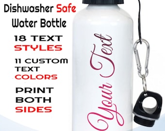 20oz Custom Water Bottle with text | Personalized Bottle | Bottle for dad | Bottle for Her | Bottle for Him | Bottle for Friend | Gift Idea
