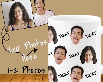 Face Mug, Personalized Photo Gift, Baby Photo Mug Personalized, Grandpa Mug Gift, Custom Face Mug For Fathers Day, Coffee Cup for Dad / Mom