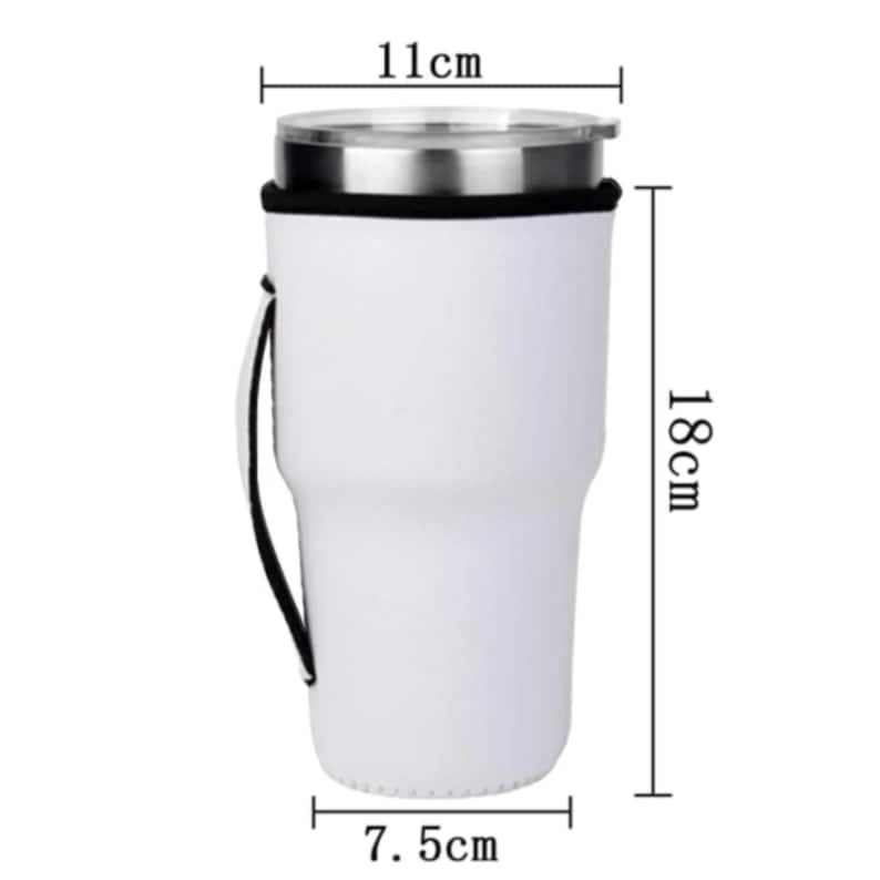 Custom Photo on Neoprene Cup Sleeve, Face Neoprene Cup Sleeve With