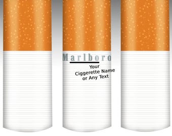 Cigarette Inspired Tumbler - Realistic Cigarette Design, Funny Gift for Smokers and Collectors - Gift for Travel, Office, Party