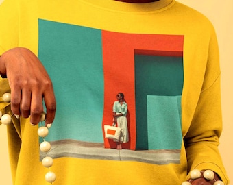 Minimalist African American Woman Sweatshirt