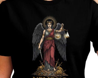 Nemesis Goddess T-Shirt | Greek Mythology | Vintage Greek God Tee