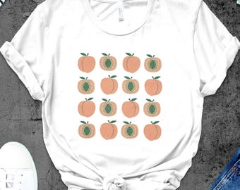 Peach Fruit Vintage Shirt | Retro Peach Tee | Peaches Graphic TShirt | Summer Peach T-Shirt | Gift for Beach Lovers | Vacation Present