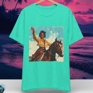 Vintage Black Cowgirl T-Shirt | Classic Melanin Cowgirl Wear | Western Rodeo Style Shirt | African American Tee