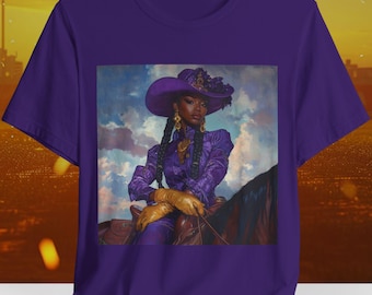 Black Cowgirl Shirt | African American Rodeo Tee | Melanin Apparel Top | Afro Queen Vintage Tee | Western Queen Shirt