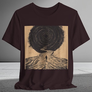 Grunge Aesthetic T-Shirt | Cosmic Horror Surreal Tee | Dark Fantasy Void Shirt | Alternative Streetwear | Trippy Psychedelic Art Unisex Tee.