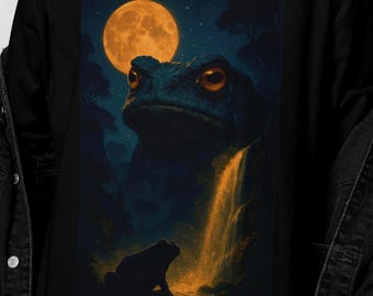 Frog Vintage 90s Graphic Style Tshirt, Retro Frog T-Shirt, Nature Frog Y2k Streetwear, 2000s Frog Gift