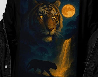 Tiger Vintage 90s Graphic Style Tshirt, Retro Tiger T-Shirt, Nature Tiger Y2k Streetwear, 2000s Tiger Gift