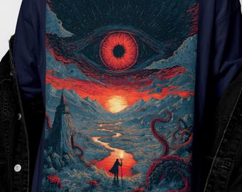 Weirdcore Psychedelic Shirt | Surreal Men’s Graphic Tee | Trippy Visionary Art | Festival Shirt
