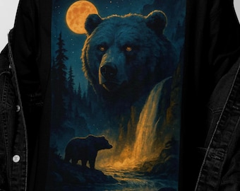 Bear Vintage 90s Graphic Style Tshirt, Retro Brown Bear T-Shirt, Nature Bear Y2k Streetwear, 2000s Bear Gift