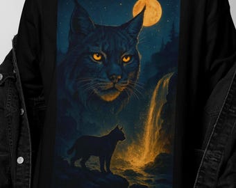 Lynx Vintage 90s Graphic Style Tshirt, Retro Lynx T-Shirt, Nature Lynx Y2k Streetwear, 2000s Lynx Gift