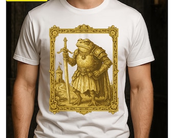 Frog Knight T-Shirt | Vintage Toad Warrior, Medieval Armor