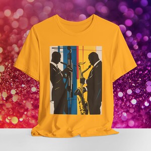 African American Jazz T-Shirt | Jazz Apparel | Melanin Music Shirt | Black History Tee | Afrocentric Apparel | Sizes XS to 5XL image 2